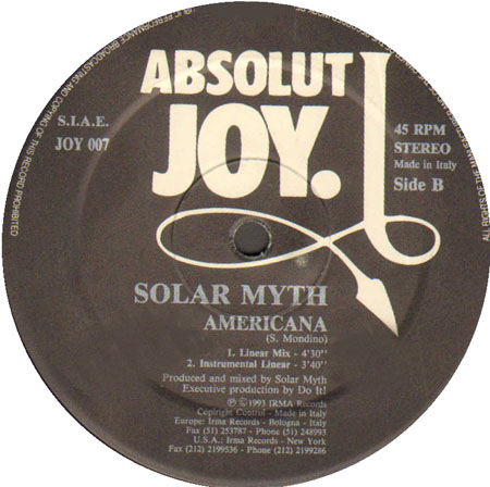 SOLAR MYTH - Americana