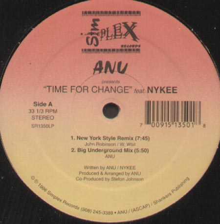ANU - Time For Change, Feat. Nykee