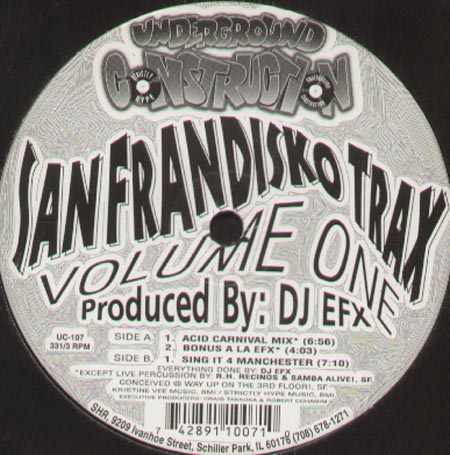 DJ EFX   - San Frandisko Trax Volume One