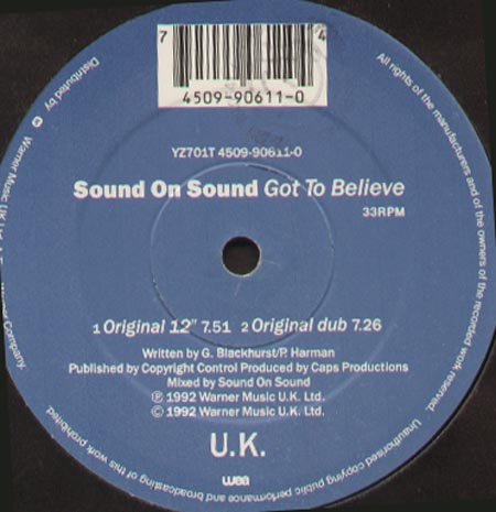 SOUND ON SOUND - Got To Believe