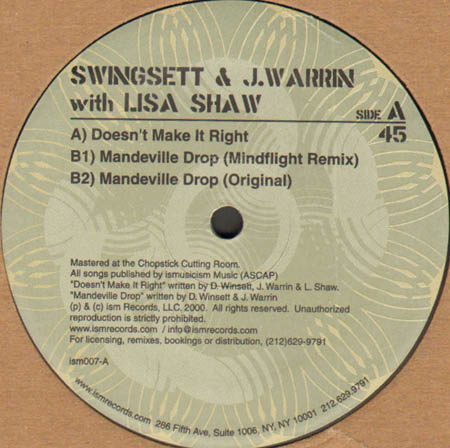 SWINGSETT & J.WARRIN - Doesn't Make It Right - With Lisa Shaw