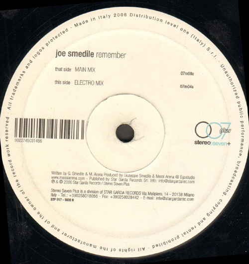 JOE SMEDILE - Remember