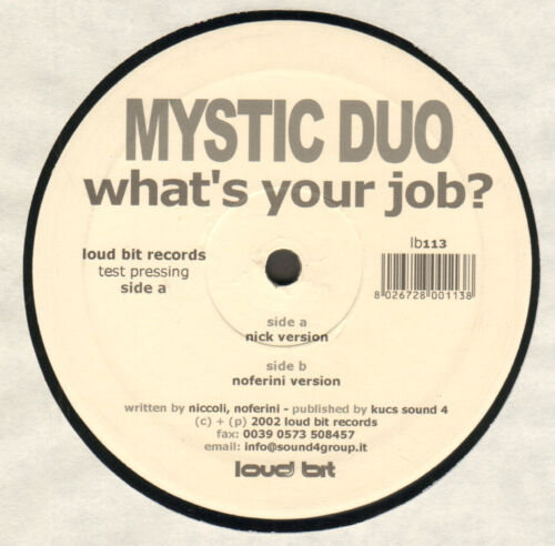 MYSTIC DUO - What's Your Job?