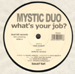 MYSTIC DUO - What's Your Job?