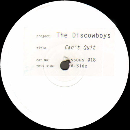 THE DISCOWBOYS - Can't Quit - Aka Steve Bug and Vincenzo-