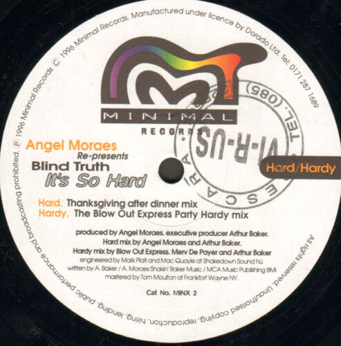 ANGEL MORAES - It's So Hard - Re-Presents Blind Truth