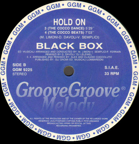 BLACK BOX - Hold On (Claudio Coccoluto Rmx) 