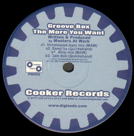 GROOVE BOX - The More You Want (Written By Masters At Work)