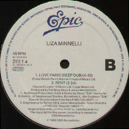 LIZA MINNELLI - Love Pains