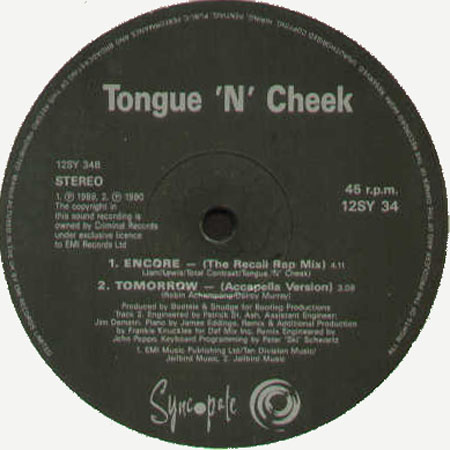 TONGUE N CHEEK - Tomorrow