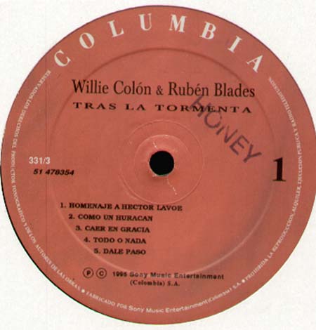 WILLIE COLON AND RUB - Tras La Tormenta
