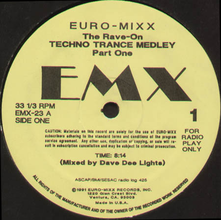 VARIOUS - The Rave-On Techno Trance Medley