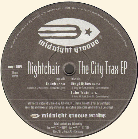 NIGHTCHAIR - The City Trax EP