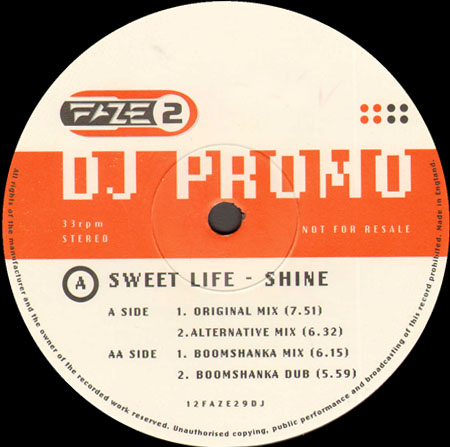 SWEET LIFE - Shine (Boomshanka Mix) 