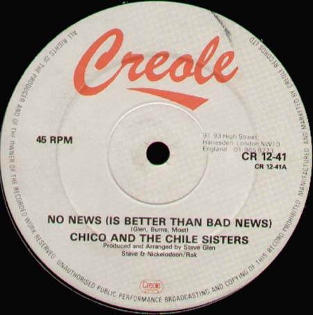 CHICO AND THE CHILE SISTERS - No News (Is Better Than Bad News)