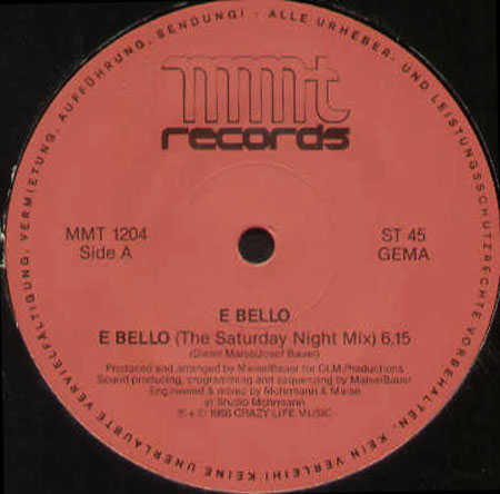 E BELLO - E Bello / Due Notti