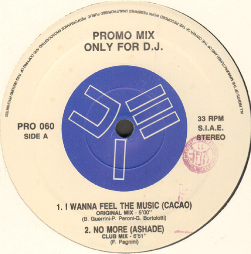 VARIOUS (CACAO / ASHADE / WITH IT / MIMMOMIX) - Promo Mix 60 (I Wanna Feel The Music / No More / Let The Music Take Control / Take My Body)