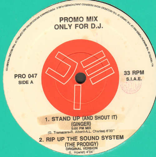 VARIOUS (GINGER / THE PRODIGY / JUPITER PROJECT / KINETIX) - Promo Mix 47 (Stand Up / Rip Up The Sound System / Nature's Callin' / Kinetix)