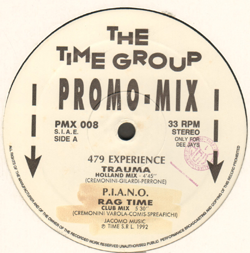 VARIOUS (TRAUMA / P.I.A.N.O. / K-F.M. / EXTASY) - The Time Group Promo-Mix 08 (Trauma / Rag Time / Time / Dream On Ecstacy)