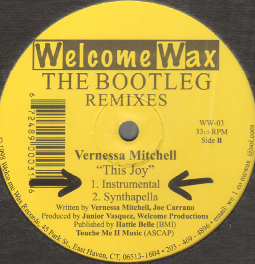 VERNESSA MITCHELL - This Joy (The Bootleg Remixes)