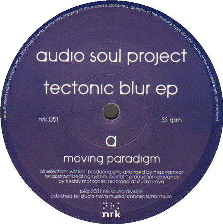 AUDIO SOUL PROJECT - Tectonic Blur  EP