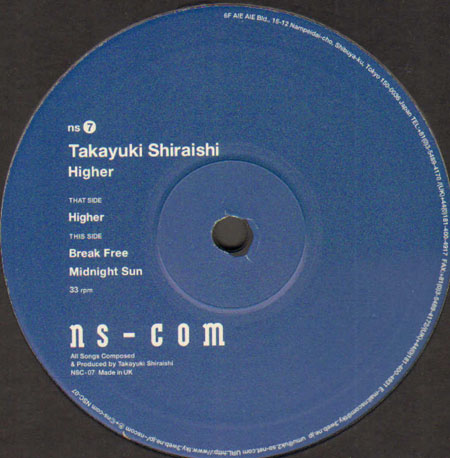TAKAYUKI SHIRAISHI - Higher EP 