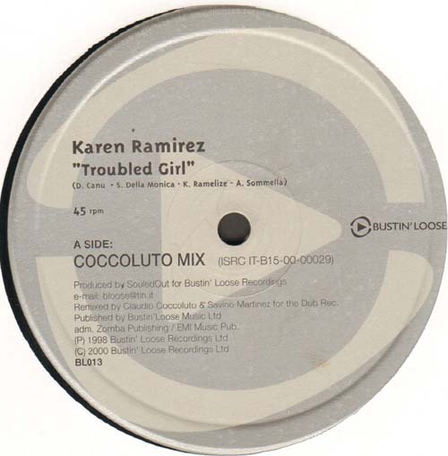 KAREN RAMIREZ  - Troubled Girl (Coccoluto Mix) / Looking For Love