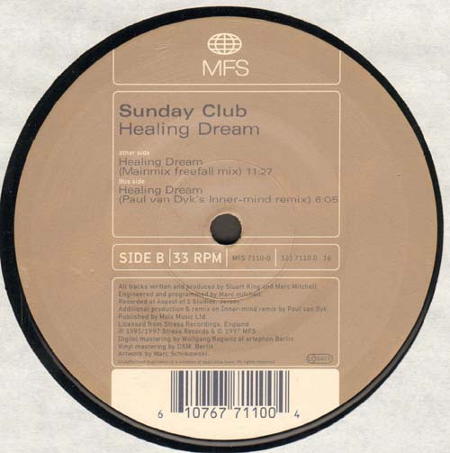 SUNDAY CLUB - Healing Dream (Paul van Dyk Remix)