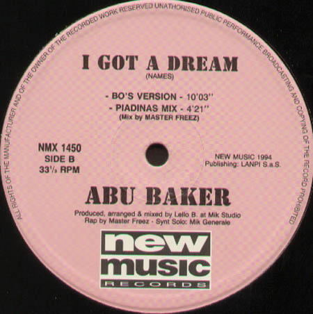 ABU BAKER - I Got A Dream