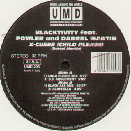 BLACKTIVITY - X-cuses (Child Please), Feat. Fowler, Darrel Martin