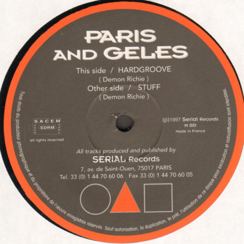 PARIS AND GELES - Hardgroove / Stuff