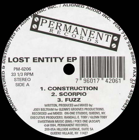 JOEY BELTRAM / GLENN SWEET G TOBY - Lost Entity EP