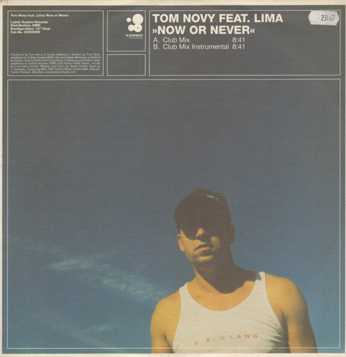 TOM NOVY - Now Or Never, Feat. Lima