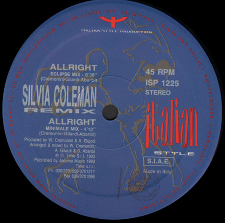 SILVIA COLEMAN - Allright (Remix)