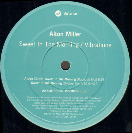 ALTON MILLER - Sweet In The Morning / Vibrations