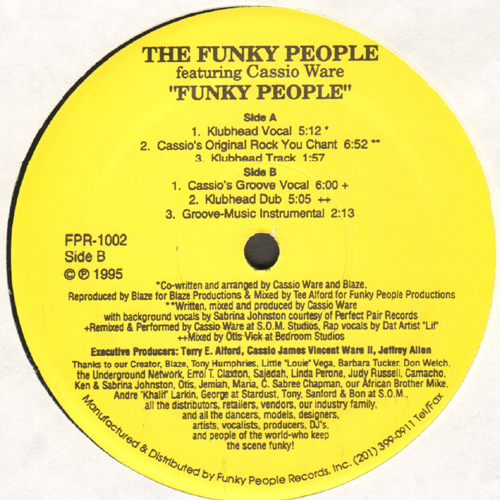 FUNKY PEOPLE - Funky People - Featuring Cassio Ware