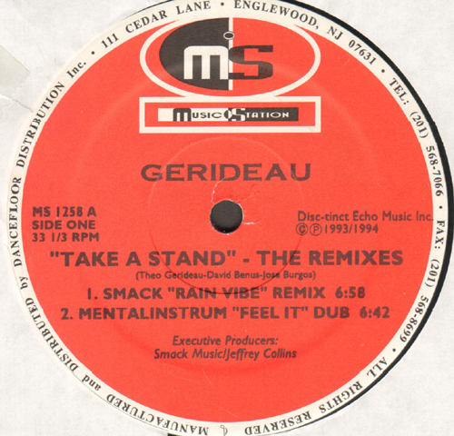 GERIDEAU - Take A Stand For Love (The Re-Mixes)