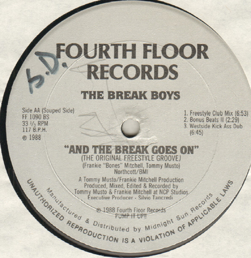 THE BREAK BOYS - And The Break Goes On