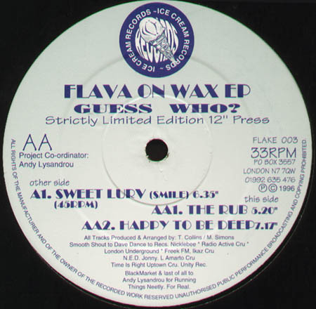 GUESS WHO - Flava On Wax EP