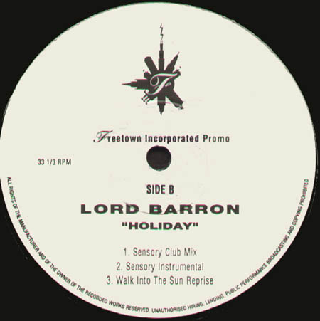 LORD BARRON - Holiday