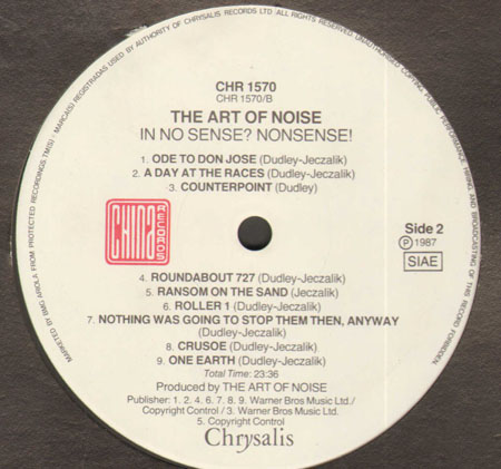 ART OF NOISE - In No Sense? Nonsense!