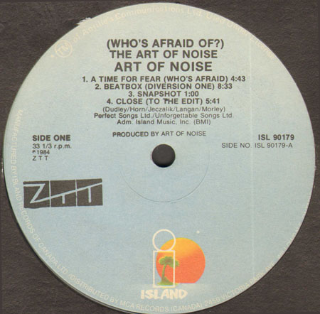 ART OF NOISE - (Who's Afraid Of?) The Art Of Noise!