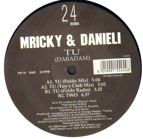 MRICKY & DANIELI  - Tu (Dabadam)