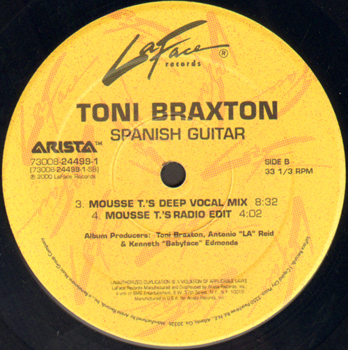 TONI BRAXTON - Spanish Guitar (Only Side A / B)