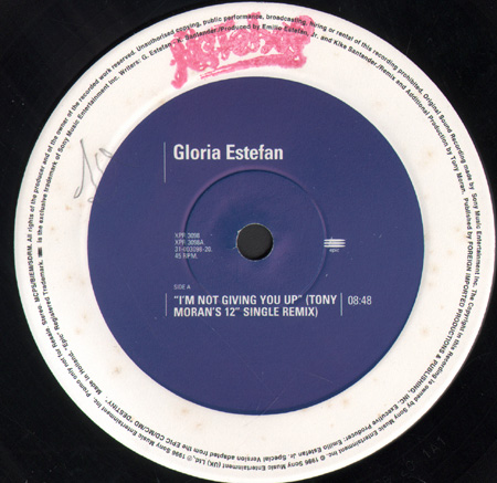 GLORIA ESTEFAN - I'm Not Giving You Up / Higher
