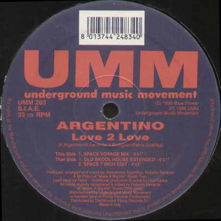 ARGENTINO - Love 2 Love