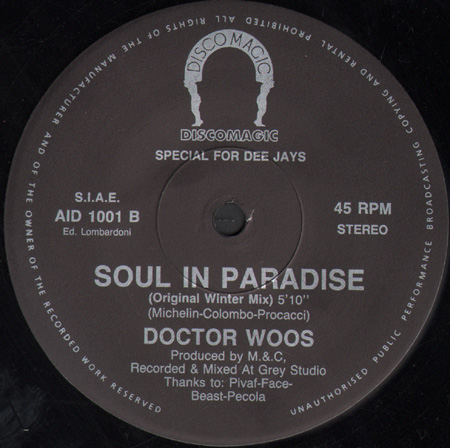 ICE MC / DOCTOR VOOS - Special For Dee Jays 1 (Scream / Soul In Paradise)