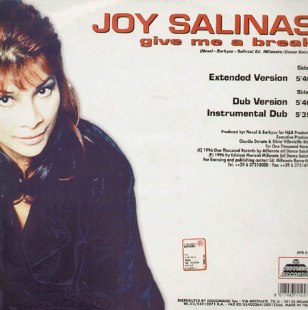 JOY SALINAS - Give Me A Break