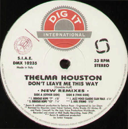THELMA HOUSTON - Don't Leave Me This Way  (New Remixes)