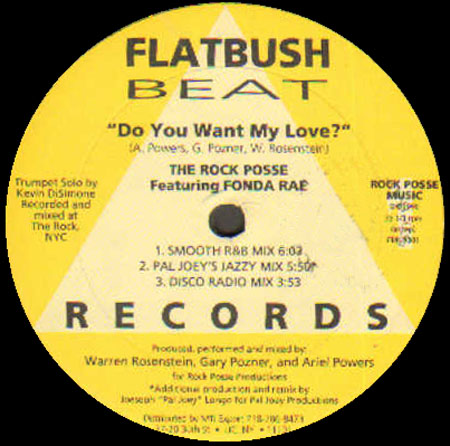 THE ROCK POSSE - Do You Want My Love? , Feat. Fonda Rae (Pal Joey Rmx)